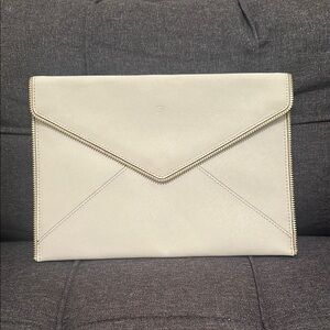 Rebecca Minkoff Elegant White Envelope Clutch